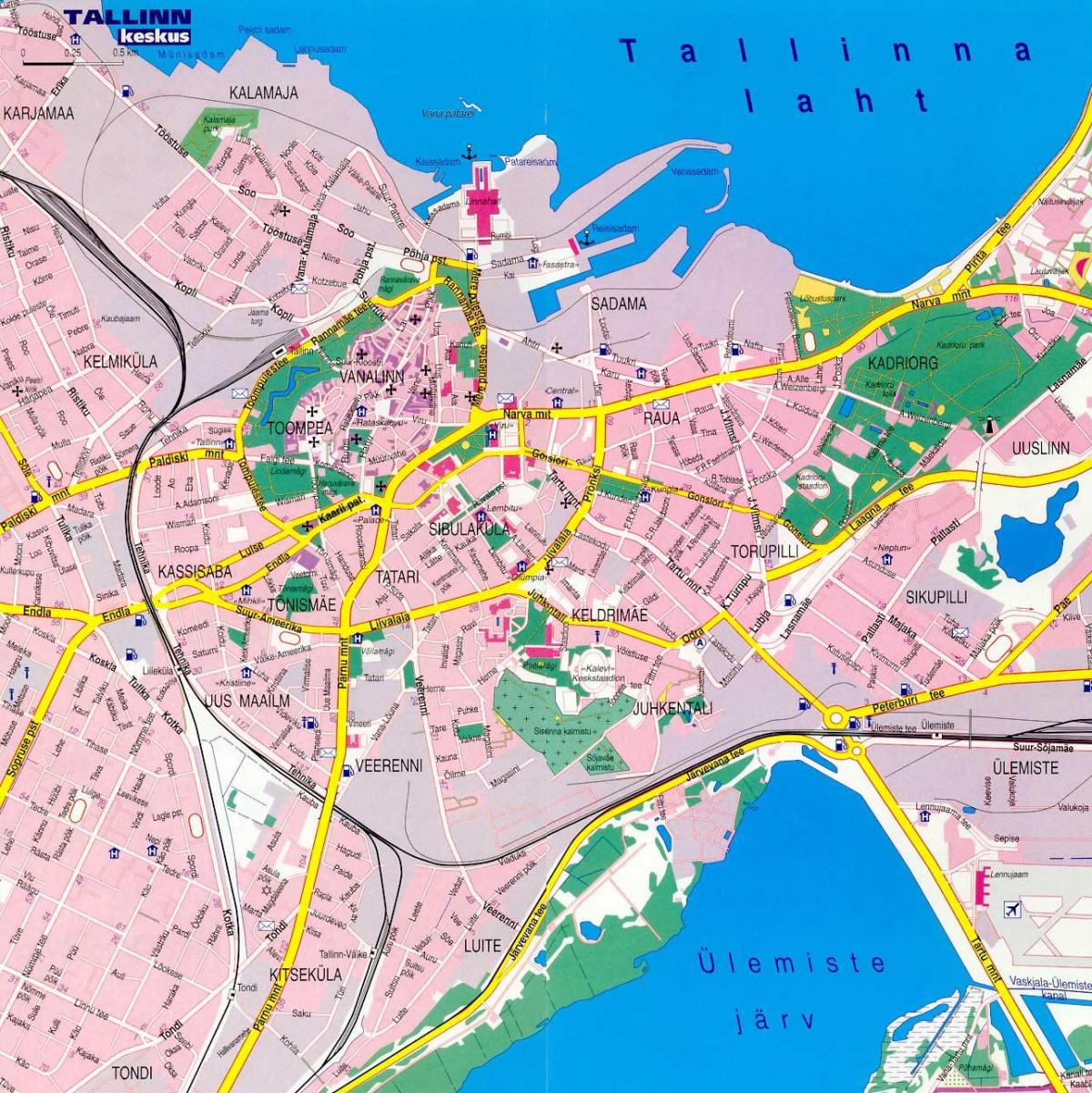 mapa w Tallinie, Estonia 
