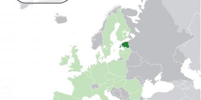 Estonia na mapie Europy
