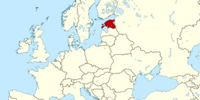 Lokalizacja Estonii na mapie świata